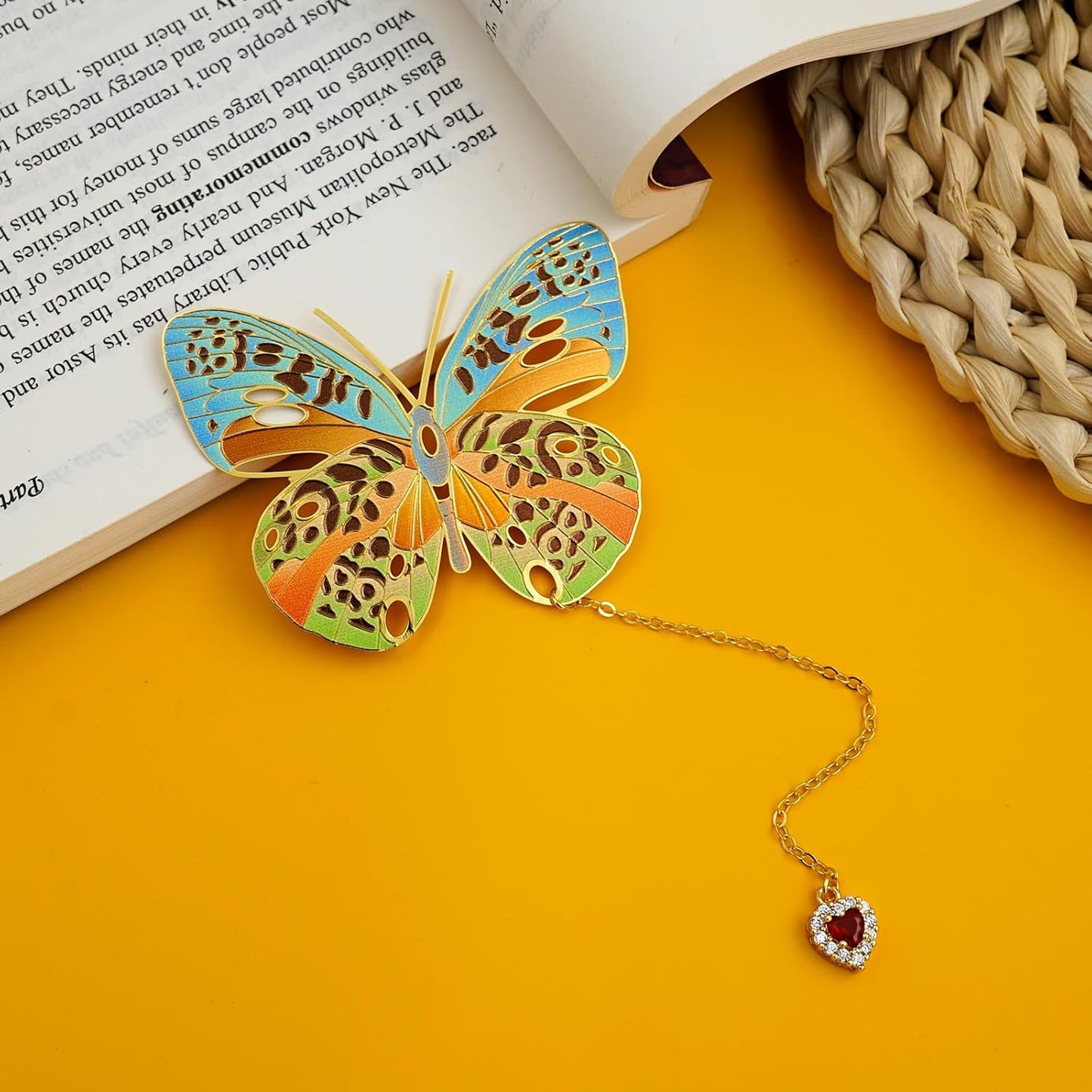 Butterfly Bookmarks for Women,Metal Bookmark,Unique Gifts Book Markers for Women Book Lovers,Teacher Appreciation Gifts,Valentine Mother's Day Christmas New Year Birthday Gift (03-Spotted)