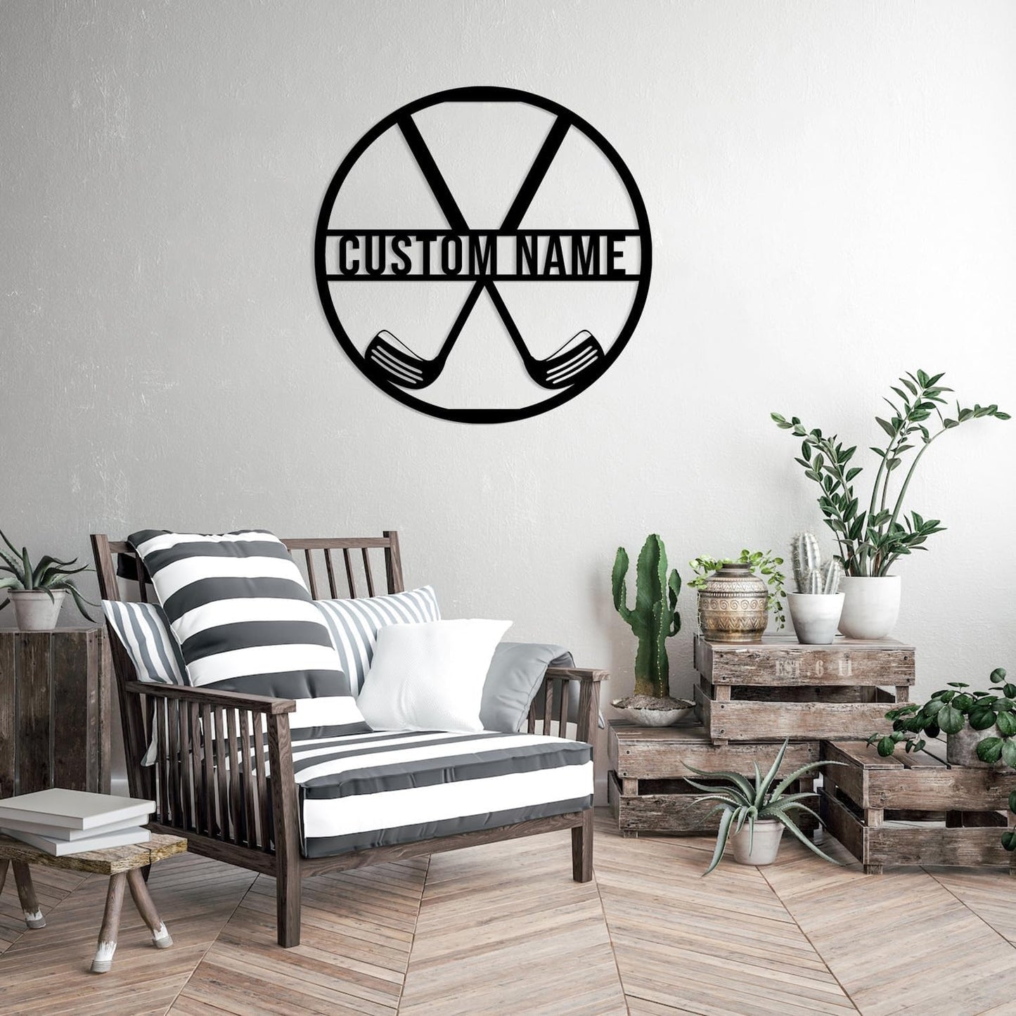 Custom Golf Metal Signs, Personalized Signage Wall Art Decor, Golfer Name Signs, Golf Metal Home Decor, Golf Club Signs (Style-1)