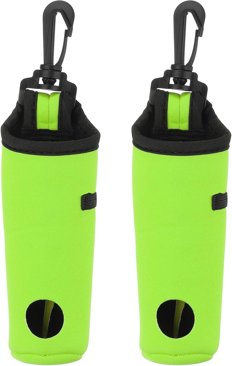 uxcell Golf Ball Carry Bag, Waist-Mounted Storage Bag Neoprene Golf Tee Holder Pouch with Lightweight Hook for Men and Women