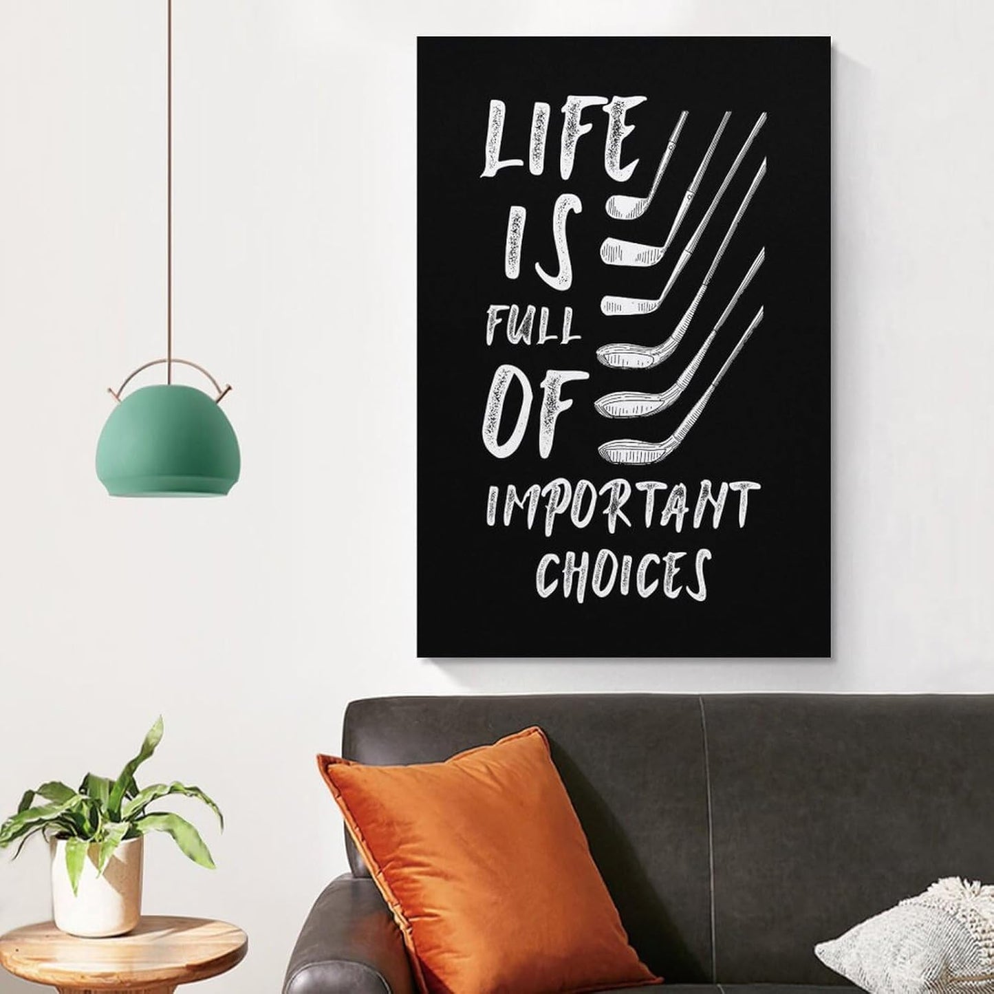 Golf Gift Sport Minimalist Wall Art Poster Canvas Painting And Wall Art Pictures Are Used For Room Aesthetics And Decoration 12x18inch(30x45cm)