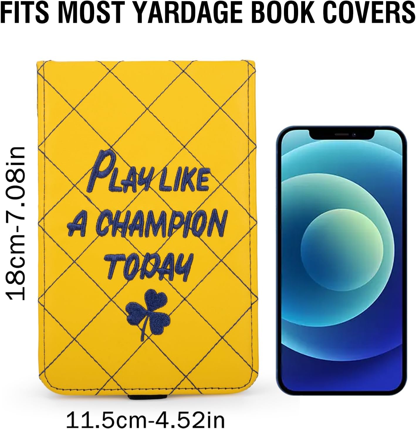 Golf Scorecard & Yardage Book Holder Cover Quality Leather Golf Scorecard Holder 4.5 × 7 inches Golf Accessories