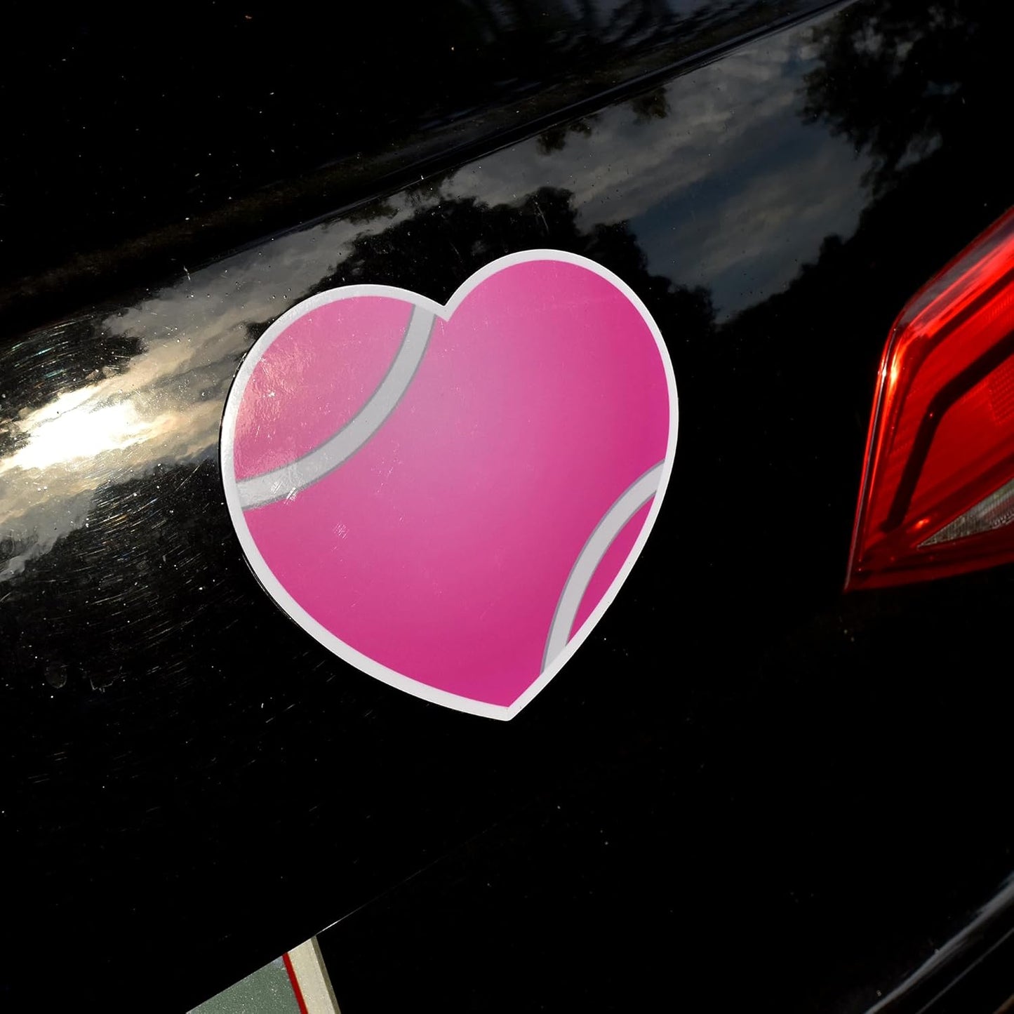 Tennis, Pickleball & Golf Decorative Magnets – Fun Sport-Themed Fridge Magnets, Locker Magnets, Car Magnets, Office Décor – Tennis Ball, Pickleball, Golf Ball & Heart Designs (Pink Tennis Ball Heart)
