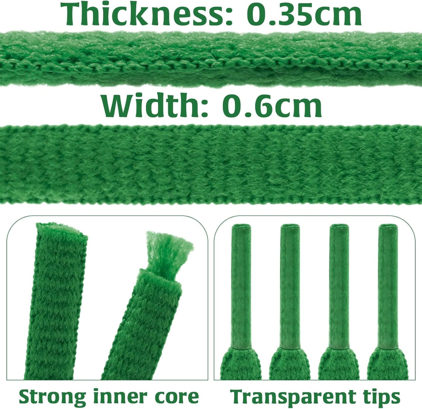 DELELE 2Pair Oval Shoes laces 42 Colors Half Round 1/4" Athletic ShoeLaces for Sport/Running Shoes Shoe Strings