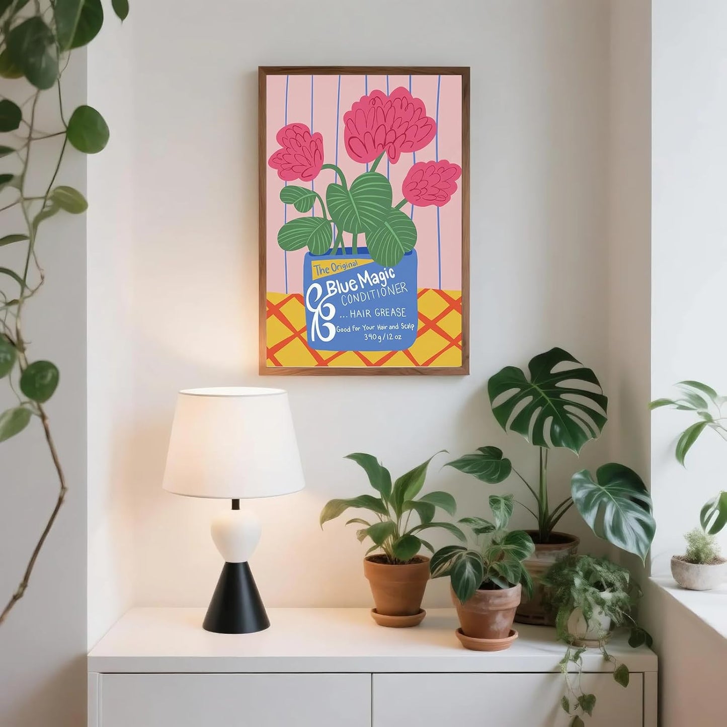 LXLSTORE Botanical Print Vintage Wall Art Floral Wall Art Flower Market Prints Matisse Art Poster 16x24inch Unframed Floral Drawing Posters for Gallery Room Aesthetic Living Room Bathroom Decor