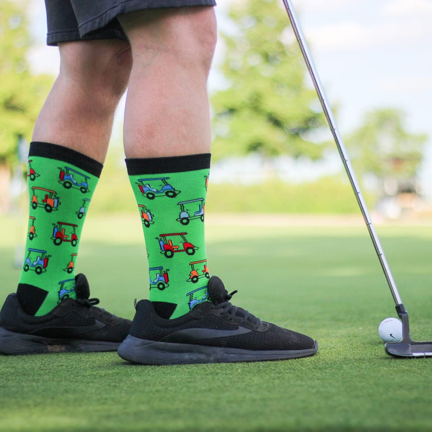 Lavley Funny Golf Socks - Fun gift for golfers - Unisex one size fits most - Great for birthdays or stocking stuffers