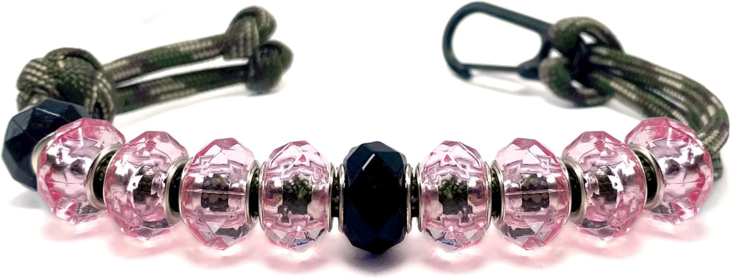 LAMIBEE Golf Beads Count Stroke Score Counter, Durable 550 lbs Paracord String with 10 Beads, Easy Scorekeeping, Hand-Braided with Clip