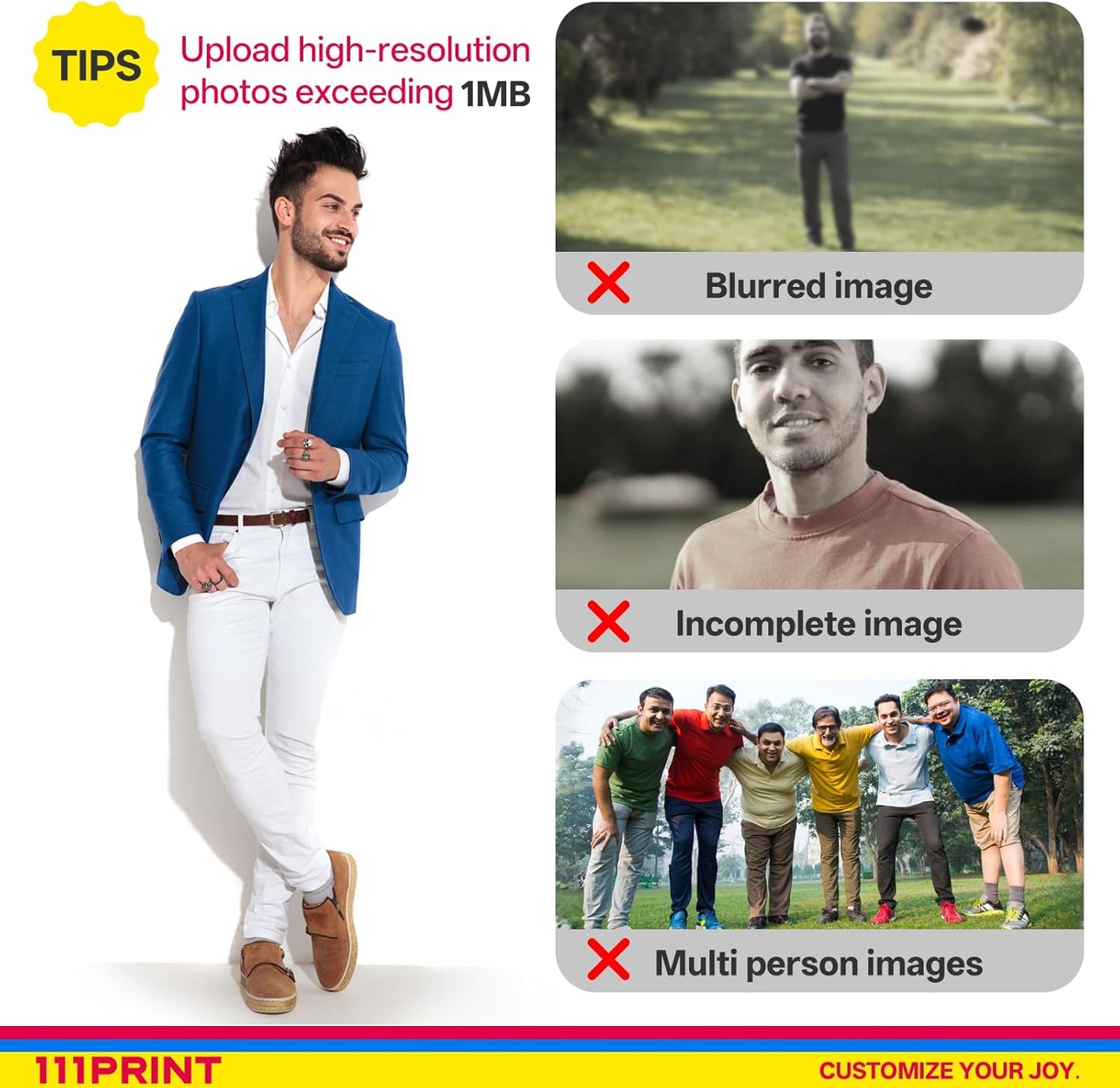 Custom Life Size Cardboard Cutout, Personalized Photo Standup, High Resolution Print, Decor for Weddings, Birthdays, Graduations & Events, 1-8 FT to Choose, Upload Your Photo