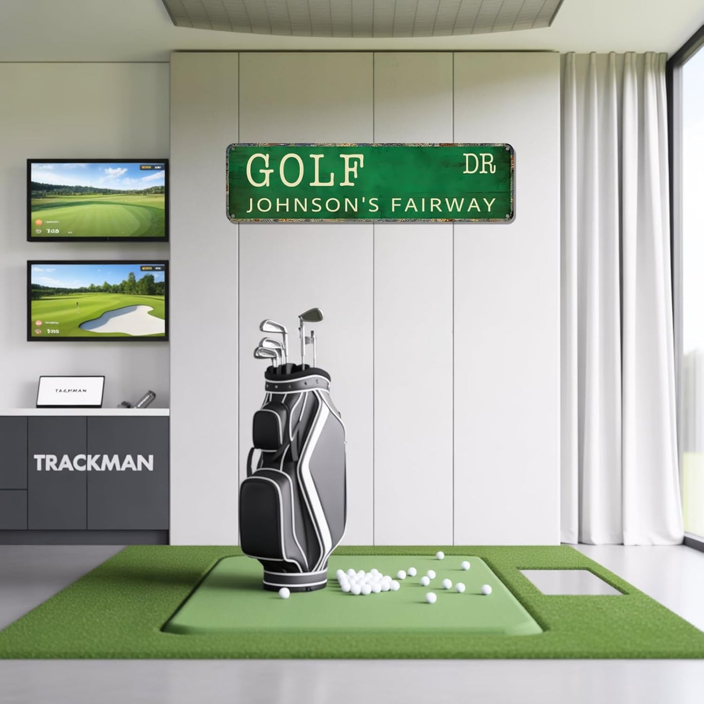 Personalized Golf Metal Sign, Vintage Country Club Villa Decor, Custom Metal Sign with Name, Personalized Golf Wall Decor for Club Garage Bar, 19th Hole Wall Art, Gifts for Golfers Dad Father Husband