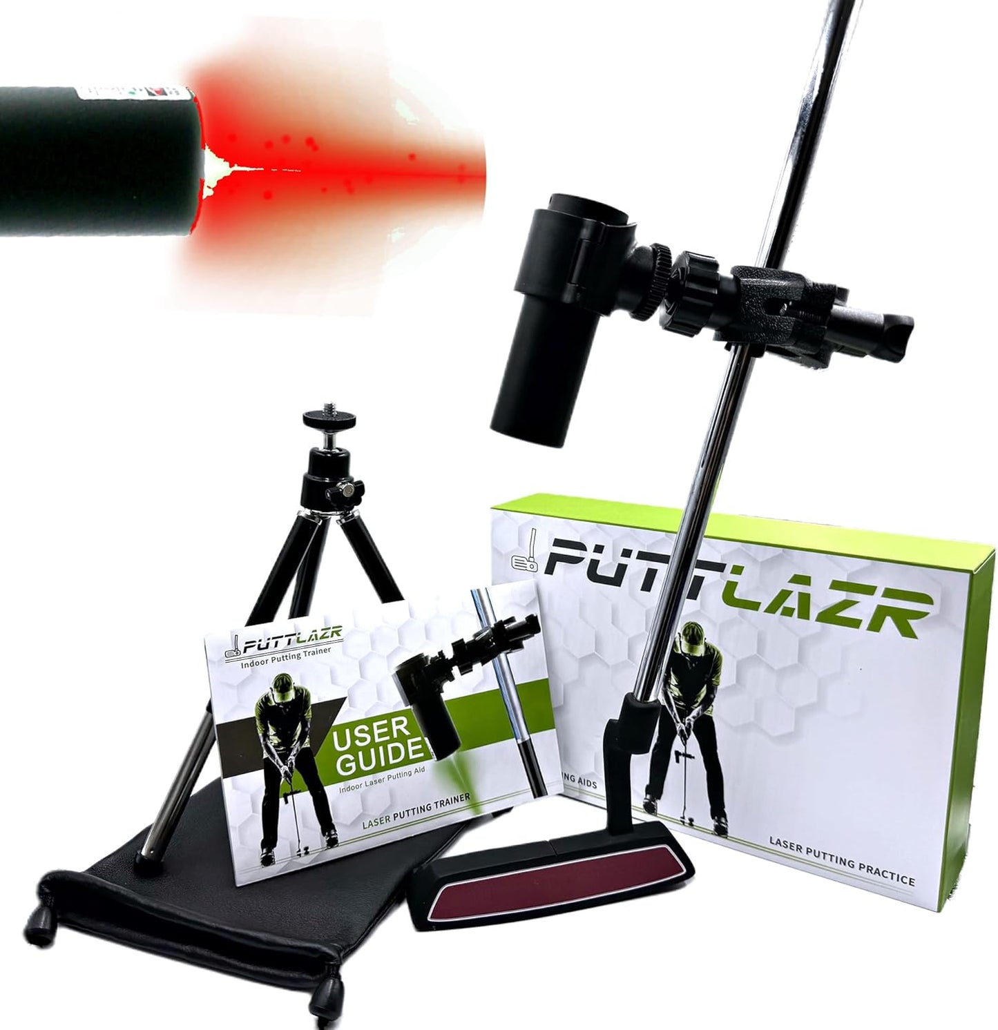 Green Line Indoor Golf Putting Trainer - Perfect Alignment Tool for Men, Golf Accessories