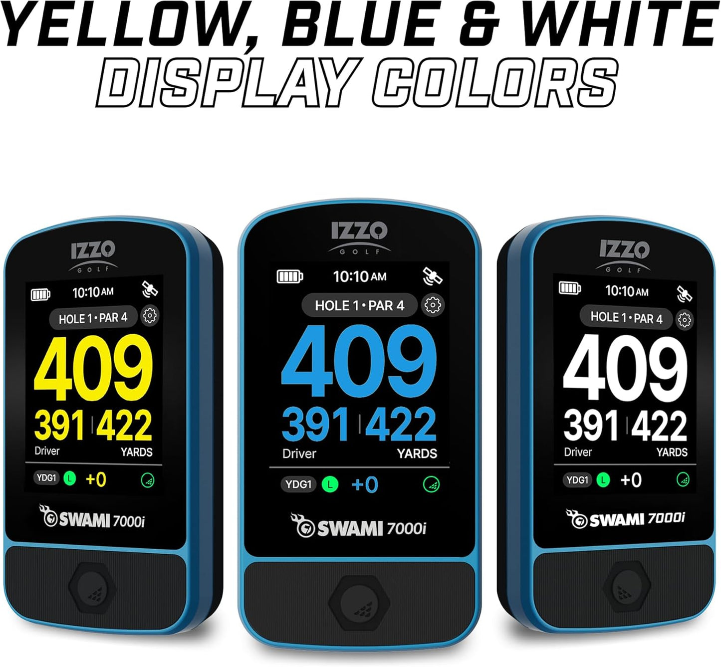 Izzo Swami Golf GPS Rangefinder - Color Display & Scorekeeper