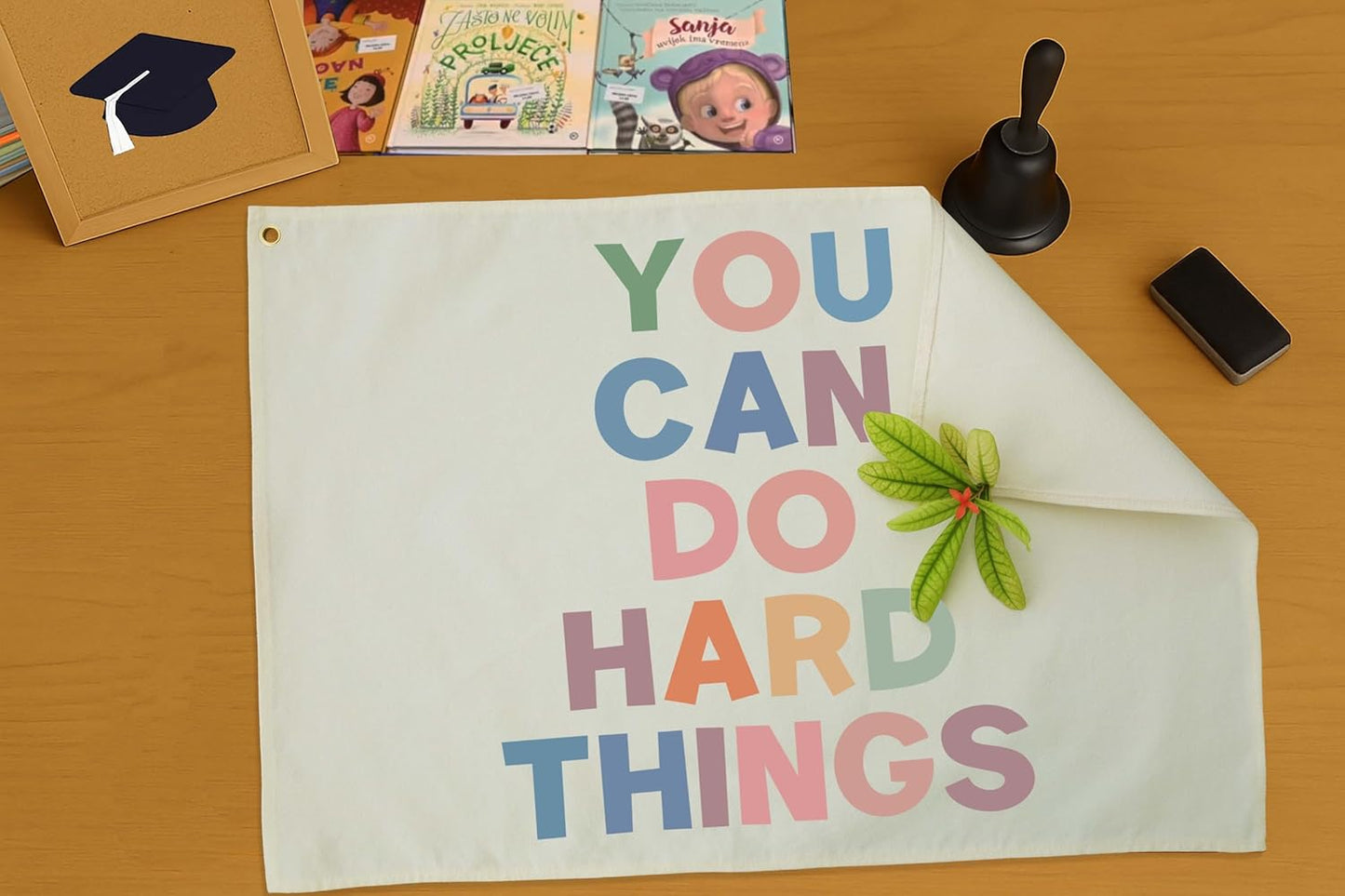 Classroom Wall Decor-Inspirational Classroom Quotes-Nursery Decoration Rectangle Banner Flag Wall Decor-You Can Do Hard Things-Positive Motivational Growth Mindset Quotes for Homeschool-28.5"L×20"W