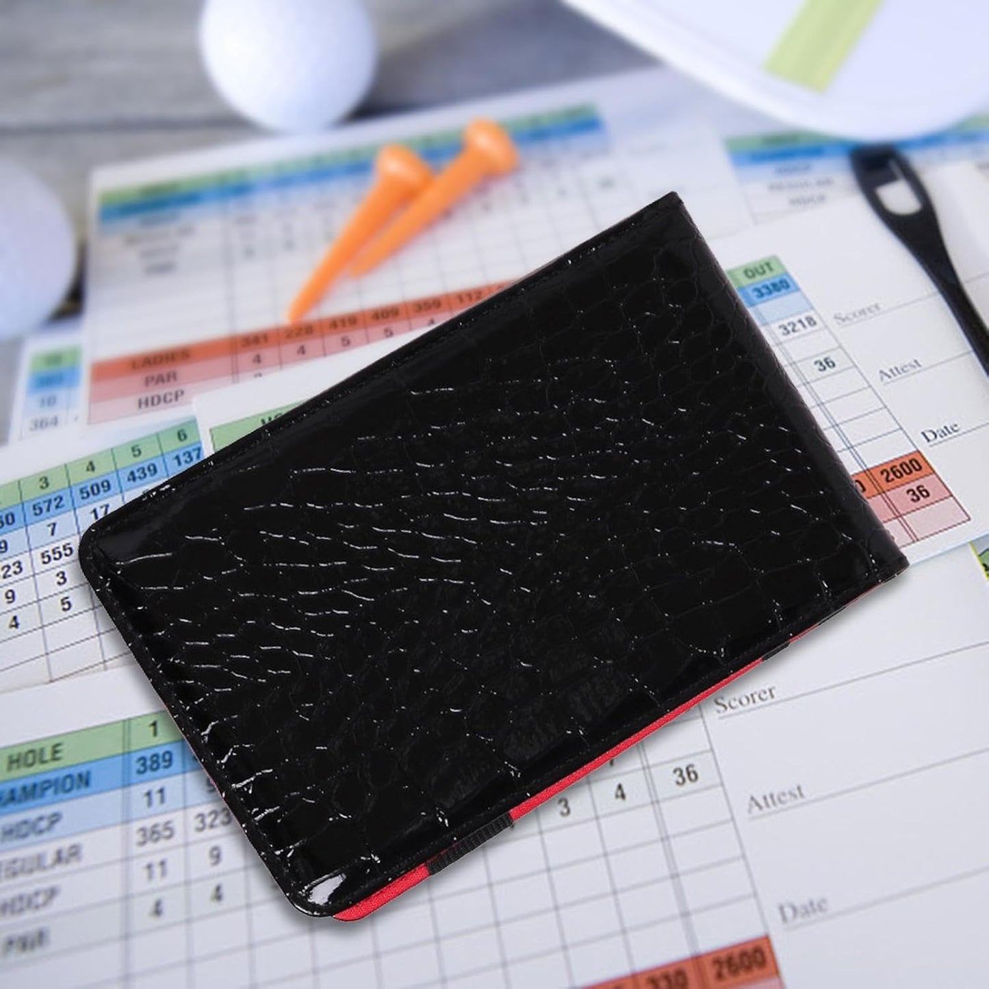 Golf Scorecard Book Pocket Yardage Book Holder Score Card Cover Men Women Portable Golf Accessories Golf Scorecard Holder