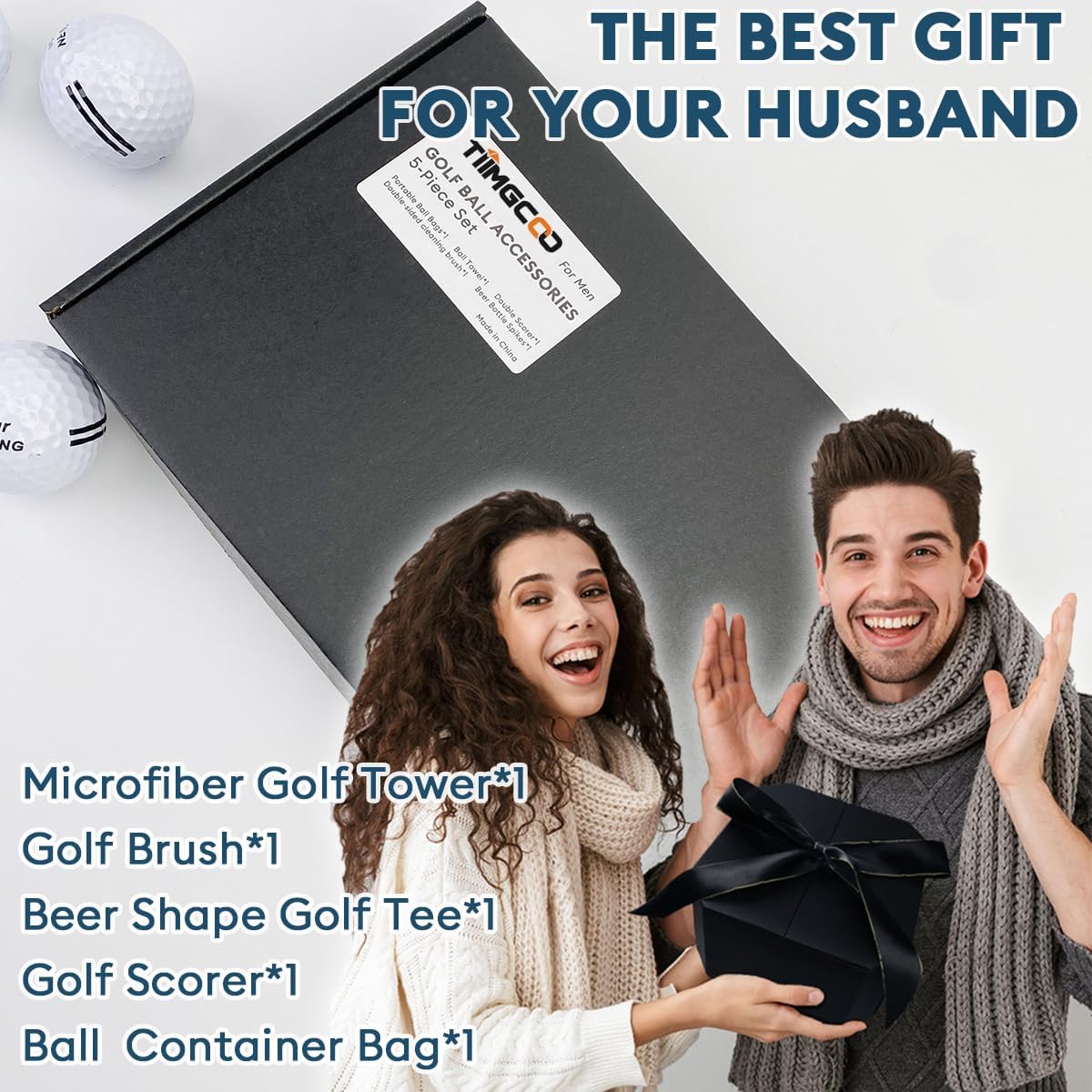 Golf Club Cleaning Kit 5-in-1 Golf Accessories Kits Must Have Golf Accessories Best Golf Club Gifts for Men Women