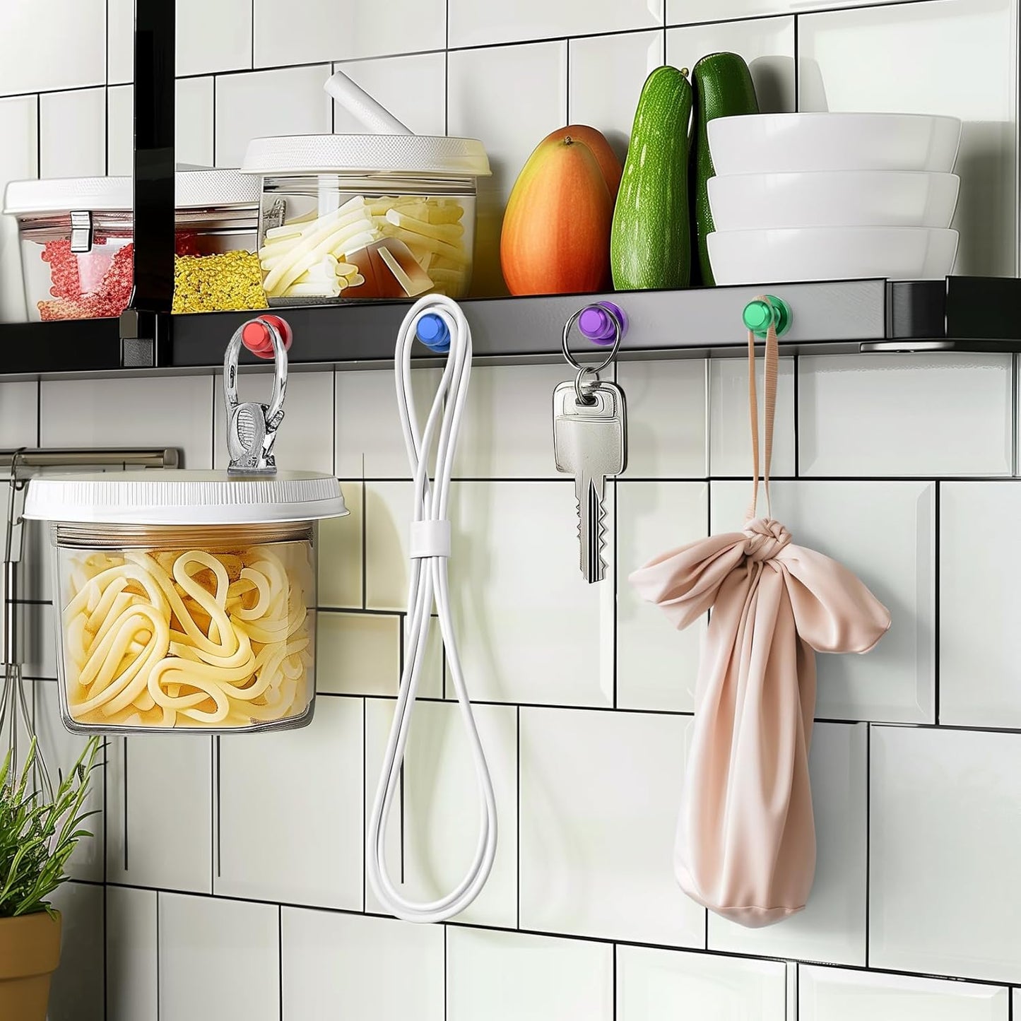 FINDMAG Magnets for Fridge, 200Pcs Black Professional Grade Neodymium Fridge Magnet, Strong Whiteboard Magnet, Ultimate Bulk Push Pins Magnets for Kitchen, Classroom, Metal Decorative, Cruise Decor