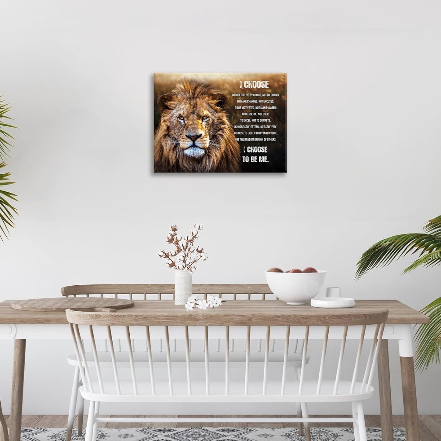 Lion Wall Art, Motivational Pictures Wall Decor God Says You Are Canvas Prints Framed Artwork Paintings Poster Home Office Decorations For Bathroom Bedroom Living Room Kitchen 24l X 20w