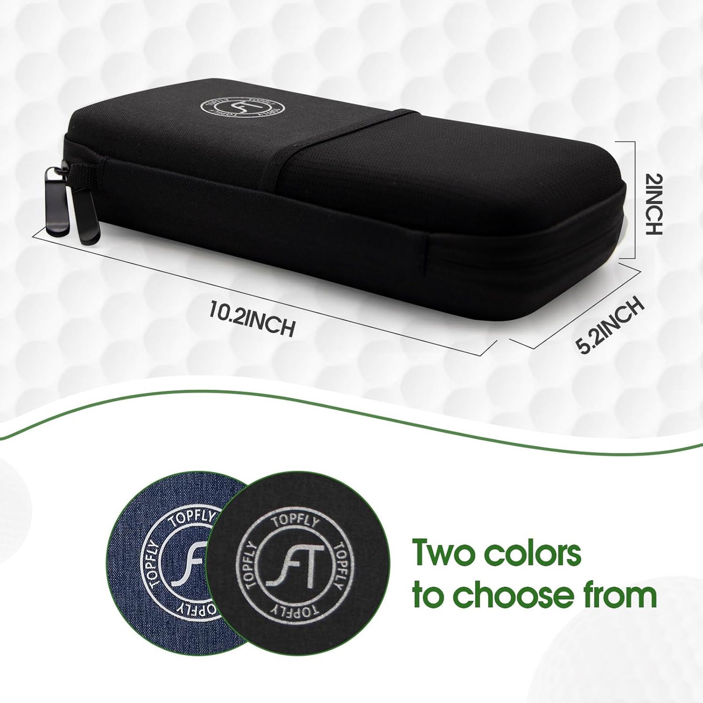 Golf Glove Holder Case with Removable Golf Glove Shaper, Organizer Bag Accessories for Phone, Tees, Divot Tools & Ball Markers, Ideal Gifts for Men