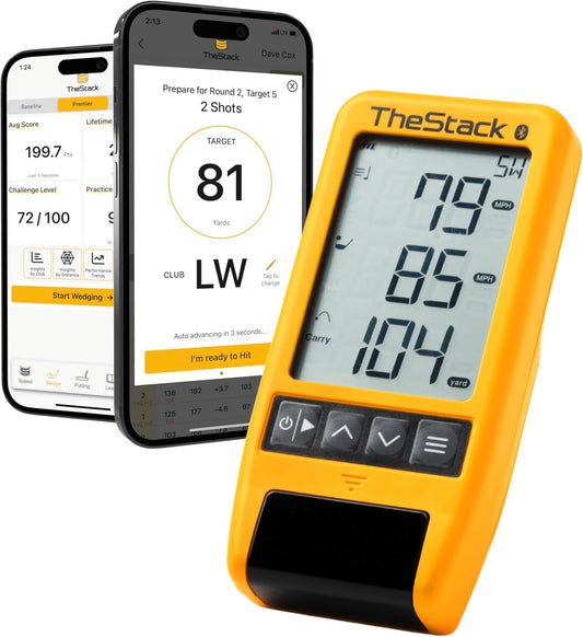 TheStack™ Radar | Golf Launch Monitor | App-Based Training System and Golf Swing Analyzer | Trainer Golf Swing Training Aid | Golf Launch Monitor Portable
