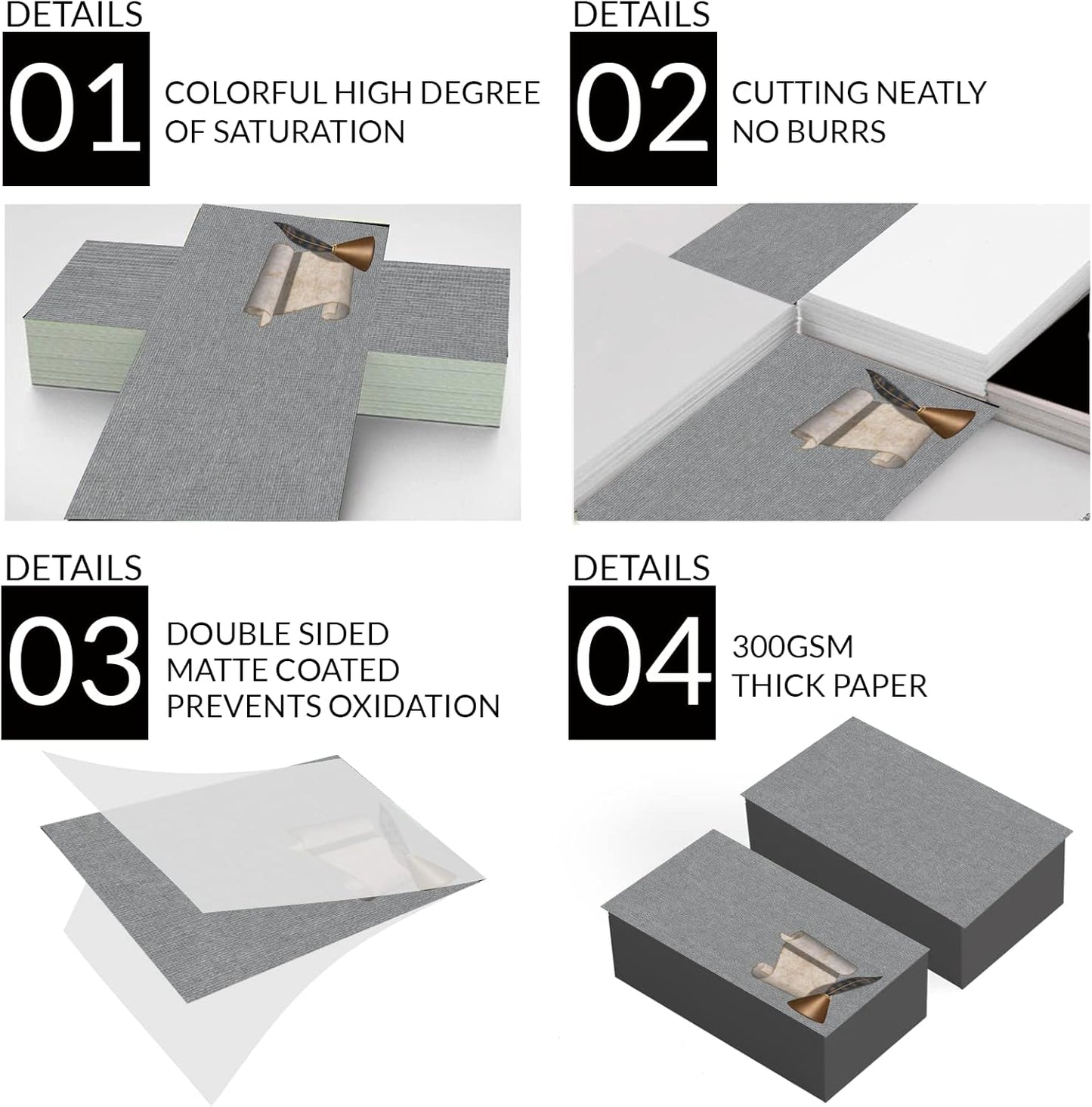 Custom Business Cards 100PCS Double-sided Printing Business Cards Customize with Your Logo Personalized 3.5"x 2" Cards for Business - Notary