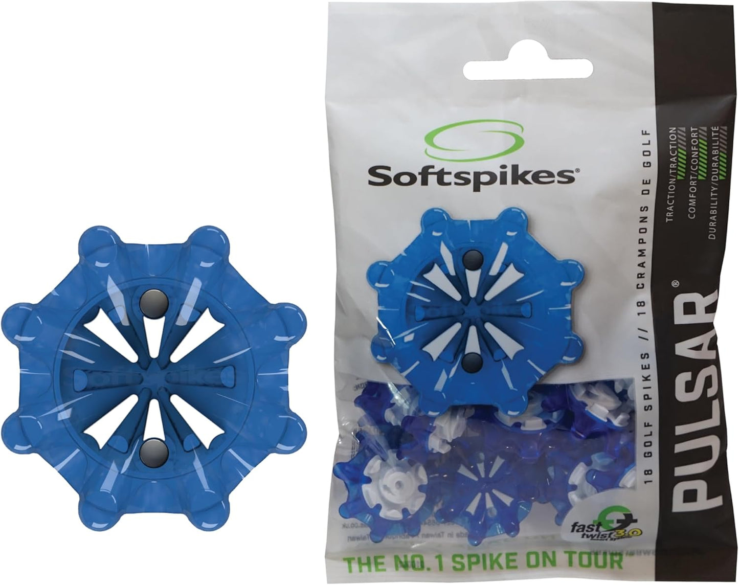 Softspikes Pulsar Fast Twist 3.0 Golf Cleat - 18 Count