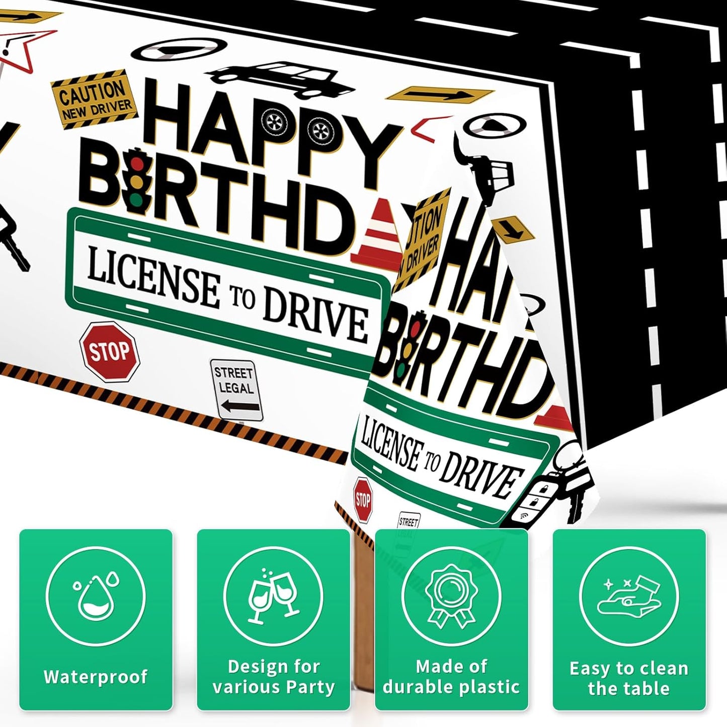 Grencian 16th Car Plastic Tablecloth