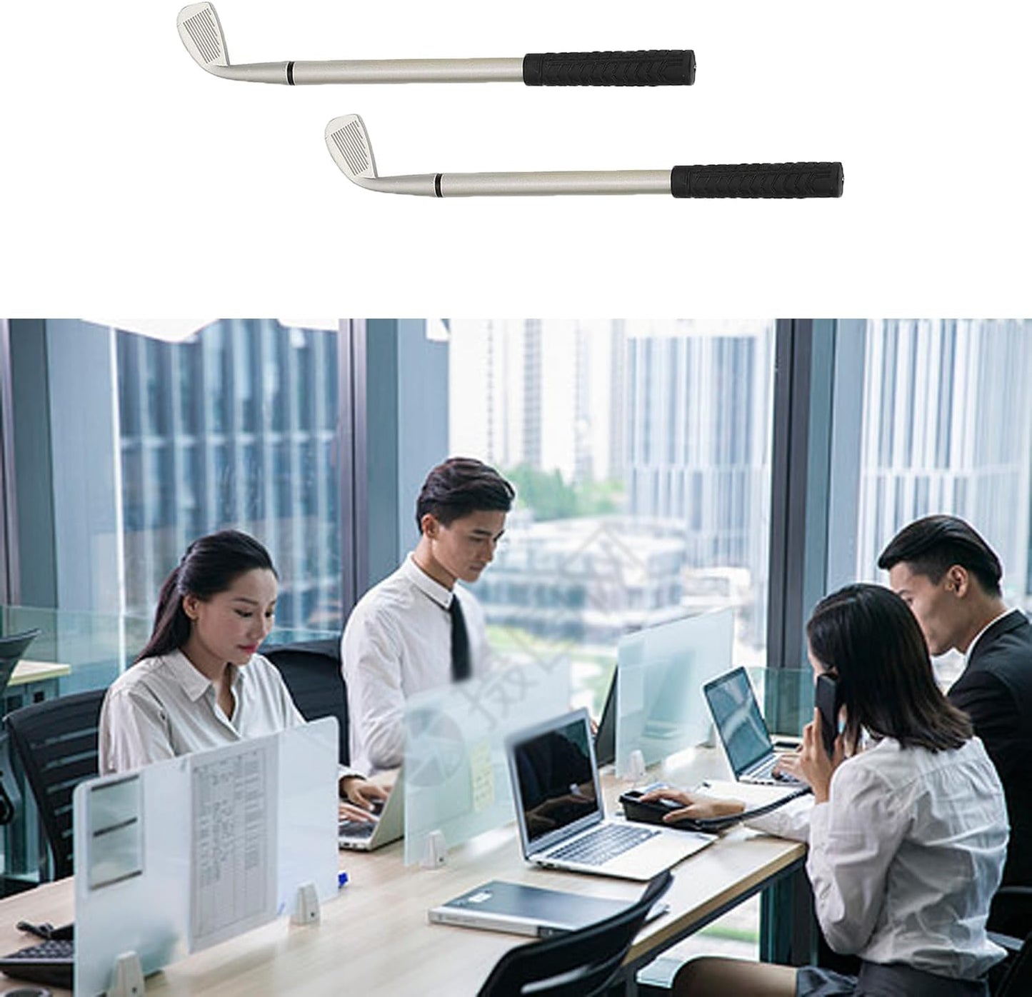 12pcs Golf Ballpoint Pens, Mini Golf Clubs Pens, Mini Golf Clubs Pen Decorative Golf Pens Funny Sports Ergonomic Pen Golfing Club Props Black Gel Ink for Student Coworkers Office Stationery Supplies.