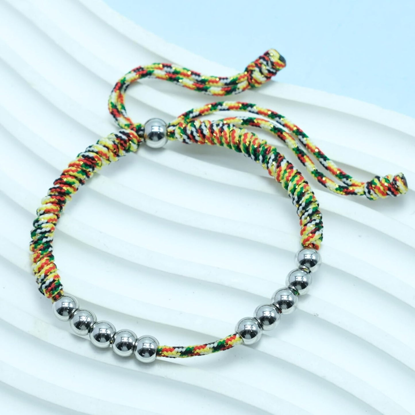 LAMIBEE Golf Stainless Steel 10 Bead Score Counter Bracelet, Golf Stroke Count Bracelet, Resizable Easy to Adjust Golf Round Scoring Tracker, Durable Stylish Golf Accessory