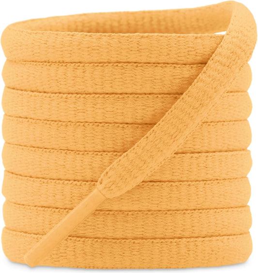 DELELE 2Pair Oval Shoes laces 42 Colors Half Round 1/4" Athletic ShoeLaces for Sport/Running Shoes Shoe Strings