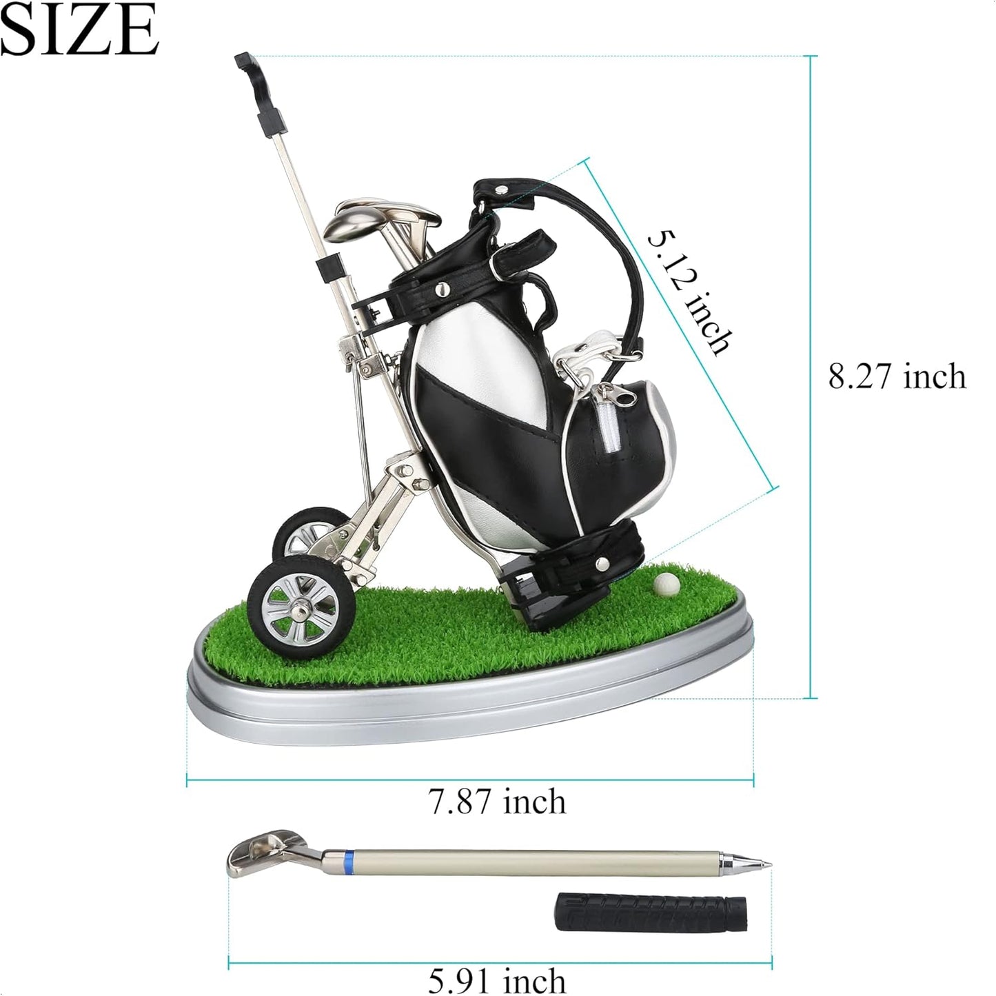 Golf Pen Holder Office Desk Decor Cool Unique Gift - Best Choice for Golf Love
