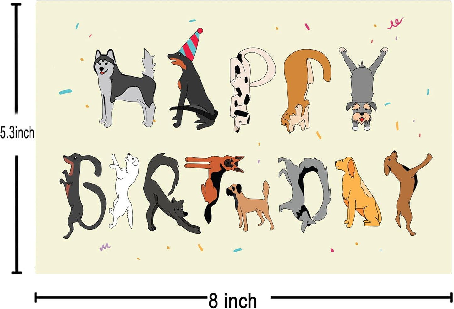 Cheerin Happy Birthday Card - Funny Birthday Card - Sweetest Day Card - Humourous Greeting Card - Hilarious Gag Gift (Dog)