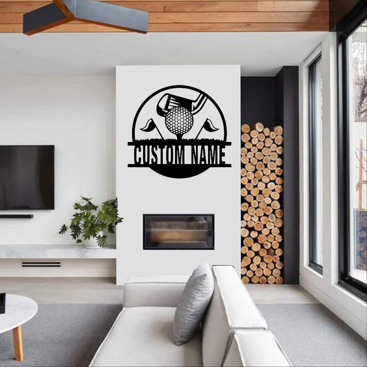 Customized Golf Metal Wall Art - Personalized Golfer Sign - Home Decor