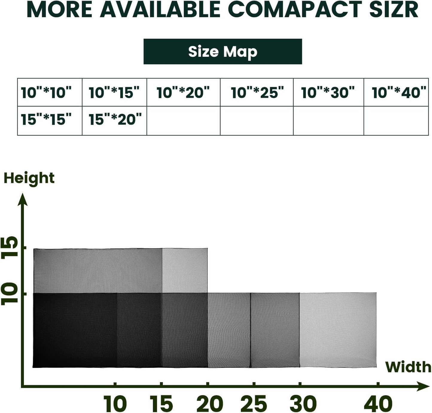Sports Netting,Golf Practice Net Hitting Net with 33Feet Nylon Rope Also for Baseball, Hockey, Soccer, LAX and More - 10x10ft/10x15ft/10x20ft/10x25ft/10x30ft/10x40ft/10x55ft