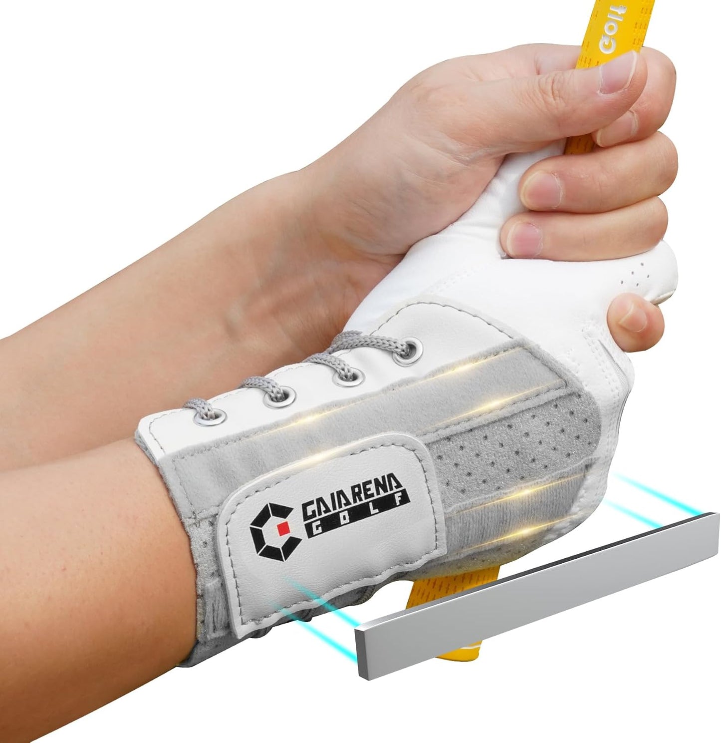 GAIARENA Golf Wrist Brace Wrist Hinge Swing Aid, Efficient Golf Swing Training Equipment to Correct Wrist’s Angle & Develop Muscle Memory for Beginner Golfers