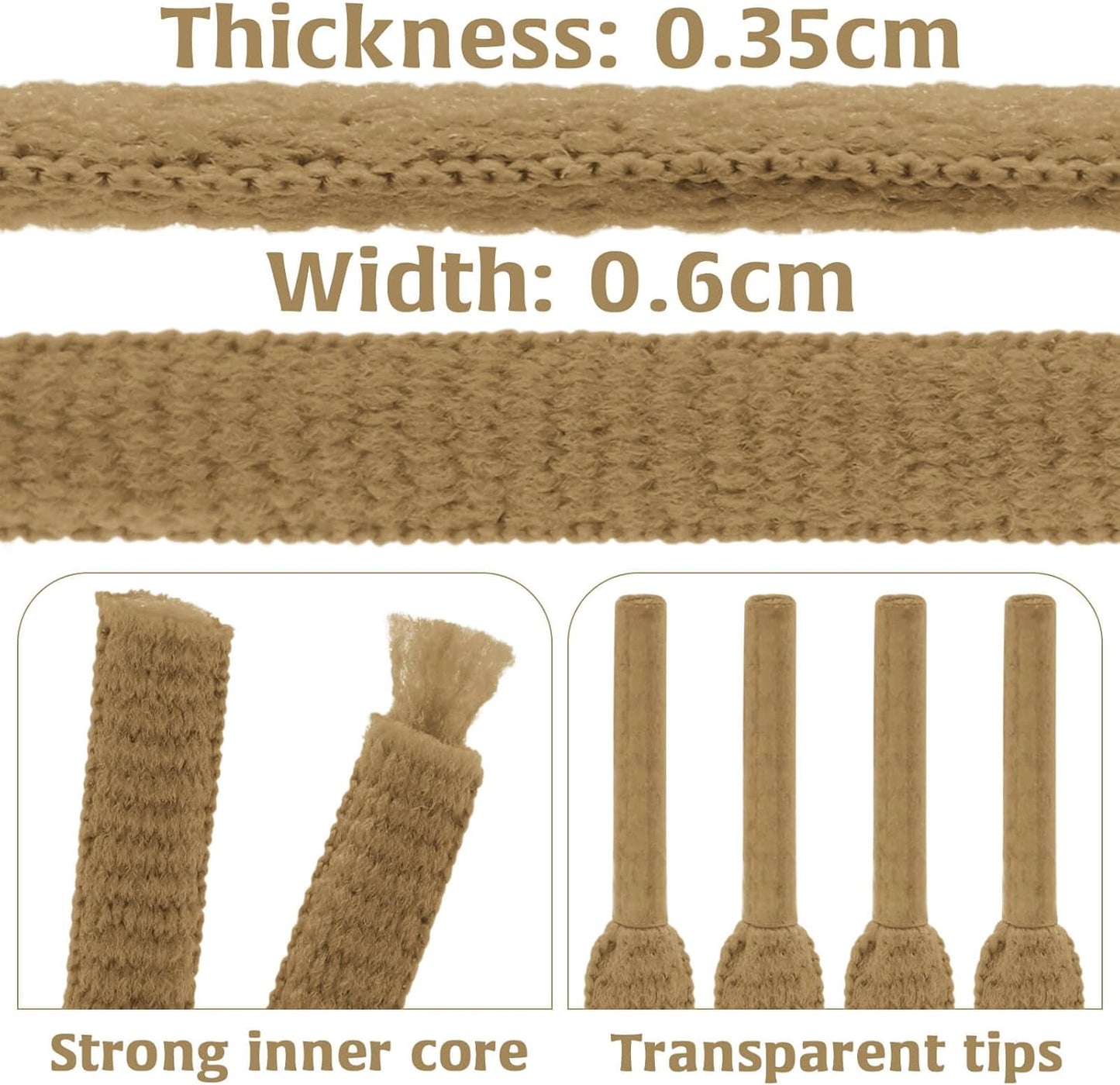 DELELE 2Pair Oval Shoes laces 42 Colors Half Round 1/4" Athletic ShoeLaces for Sport/Running Shoes Shoe Strings