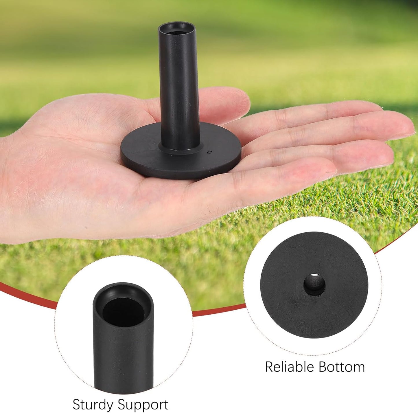 Rubber Golf Tees [] - Flexible Stable Ball Holder Use for Home & Outdoor & Indoor Tall Training Driving Range - [] Hitting Mats