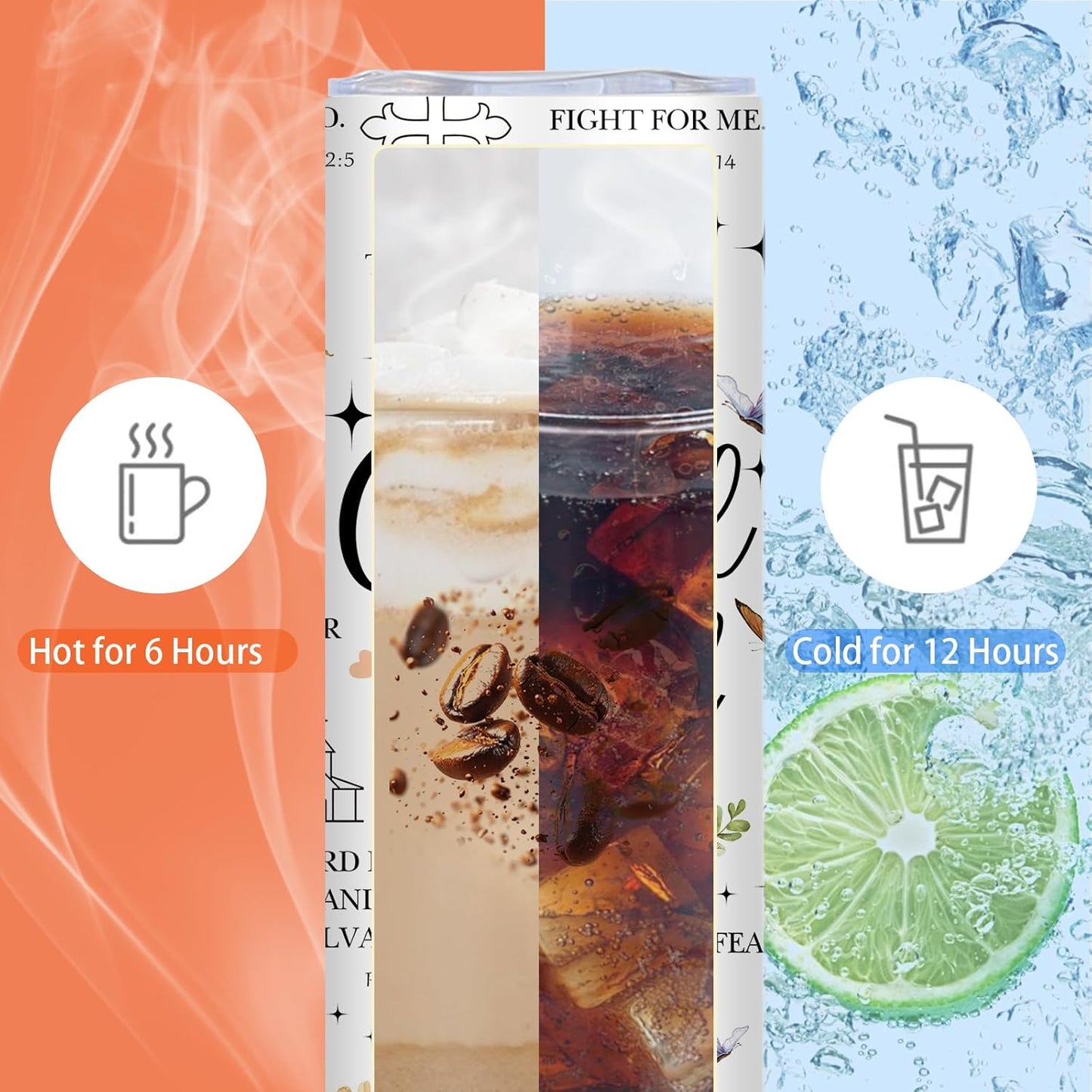 Christian Gifts - 20oz Child of God Insulated Stainless Steel Travel Water Tumbler with Straw Lid, Leakproof, for Girl, Sister, Friends - Inspirational Baptism Confirmation Catholic Birthday Gifts Cup