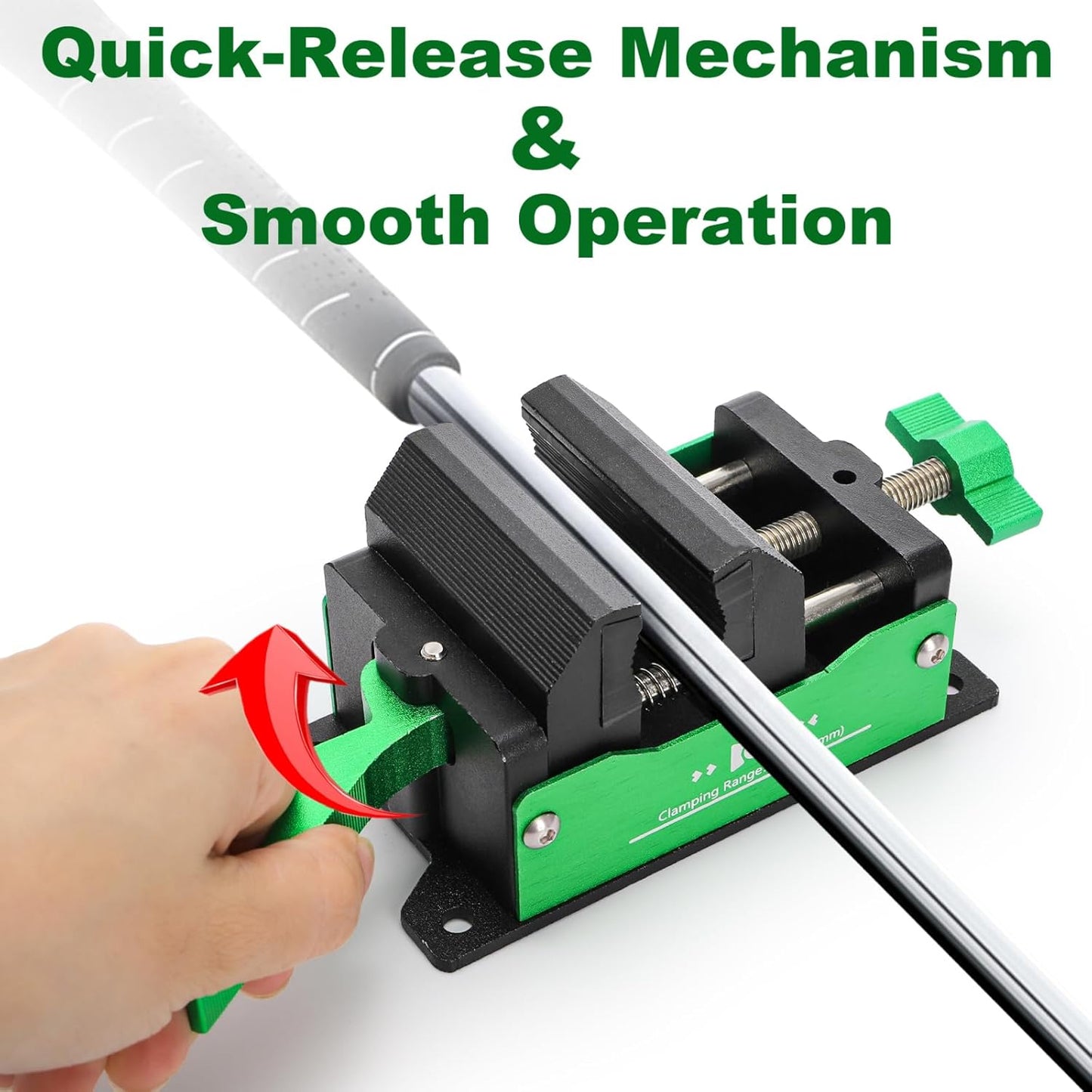 Nicunom Golf Club Regripping Pro Kit, Aluminum Club Vise Clamp Quick Release Golf Shaft Clamp Grip Vice Golf Grip Removal Tool for Home or Workshop
