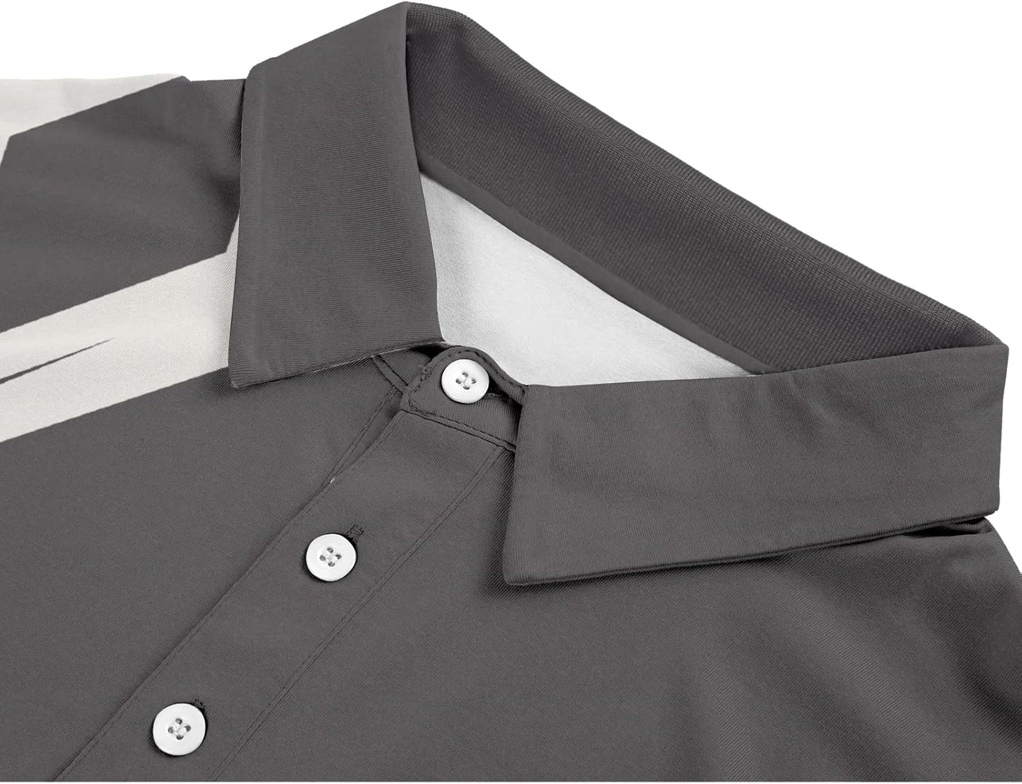 SCODI Mens Golf Shirt Moisture Wicking Performance Sport Short Sleeve Print Golf Polo Shirts for Men