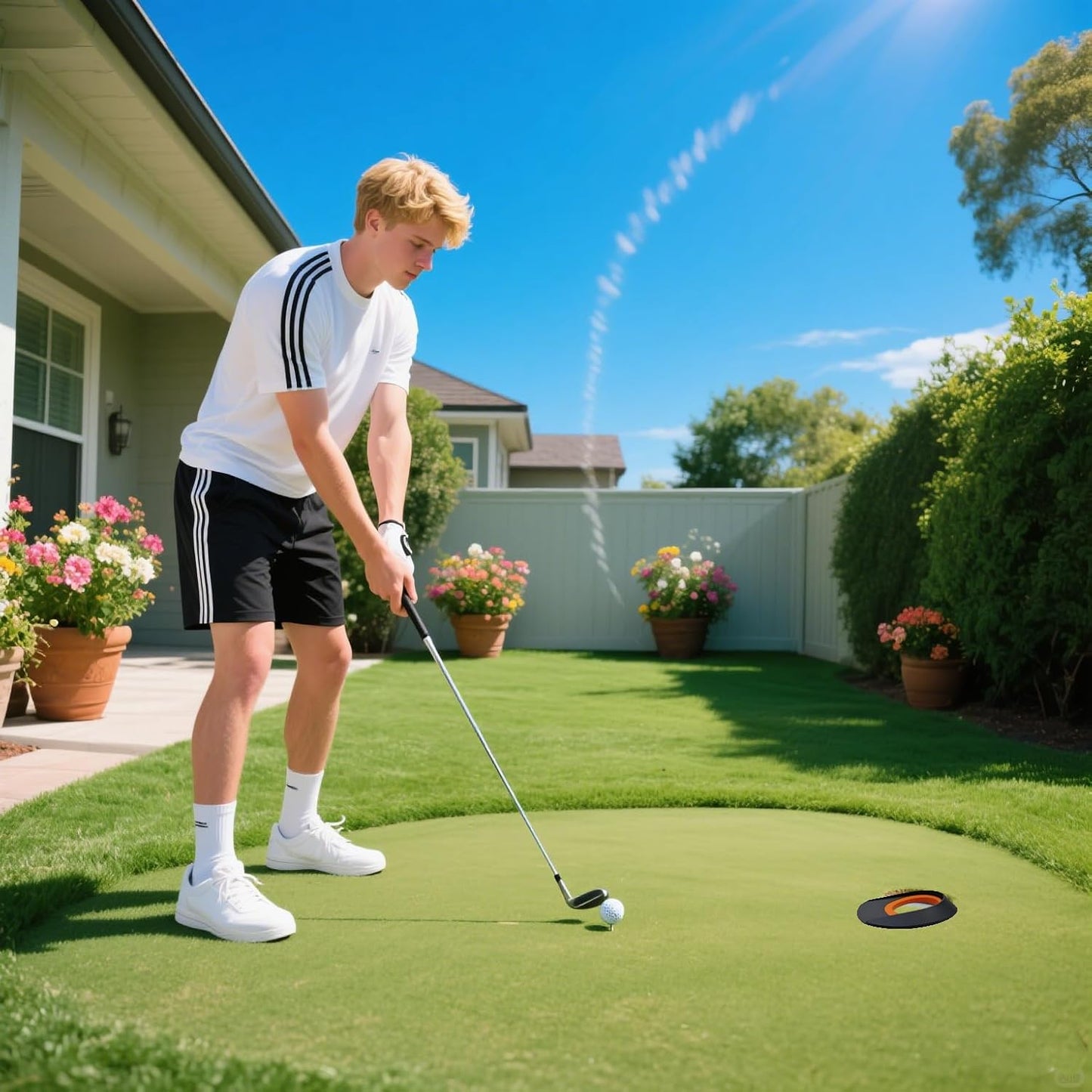 Silicone Golf Putting Green Practice Hole Cup- Golf Accessories Ideal for Indoor & Backyard Use