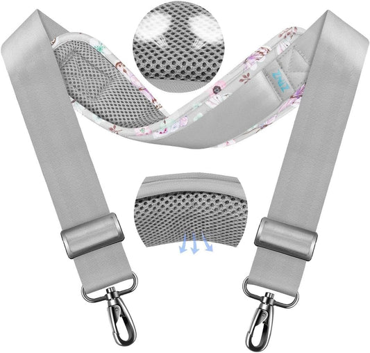 ZINZ 79.5" Universal Strap with Ultra-Thick Fixed Breathable Pad - Adjustable Heavy-Duty Shoulder Strap for Laptop, Crossbody, Luggage, Gym, Camera Bag and More,Butterfly