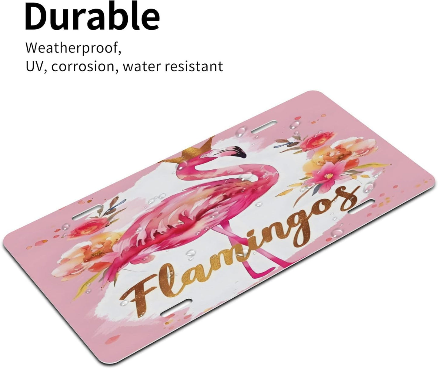 Custom License Plate Personalized Animal Bird Funny Aluminum Front License Plates Decorative Rust-Free Metal Car Plate Covers for Women Men Car Tag Accessories fit Truck SUV Rv 12 X 6 in