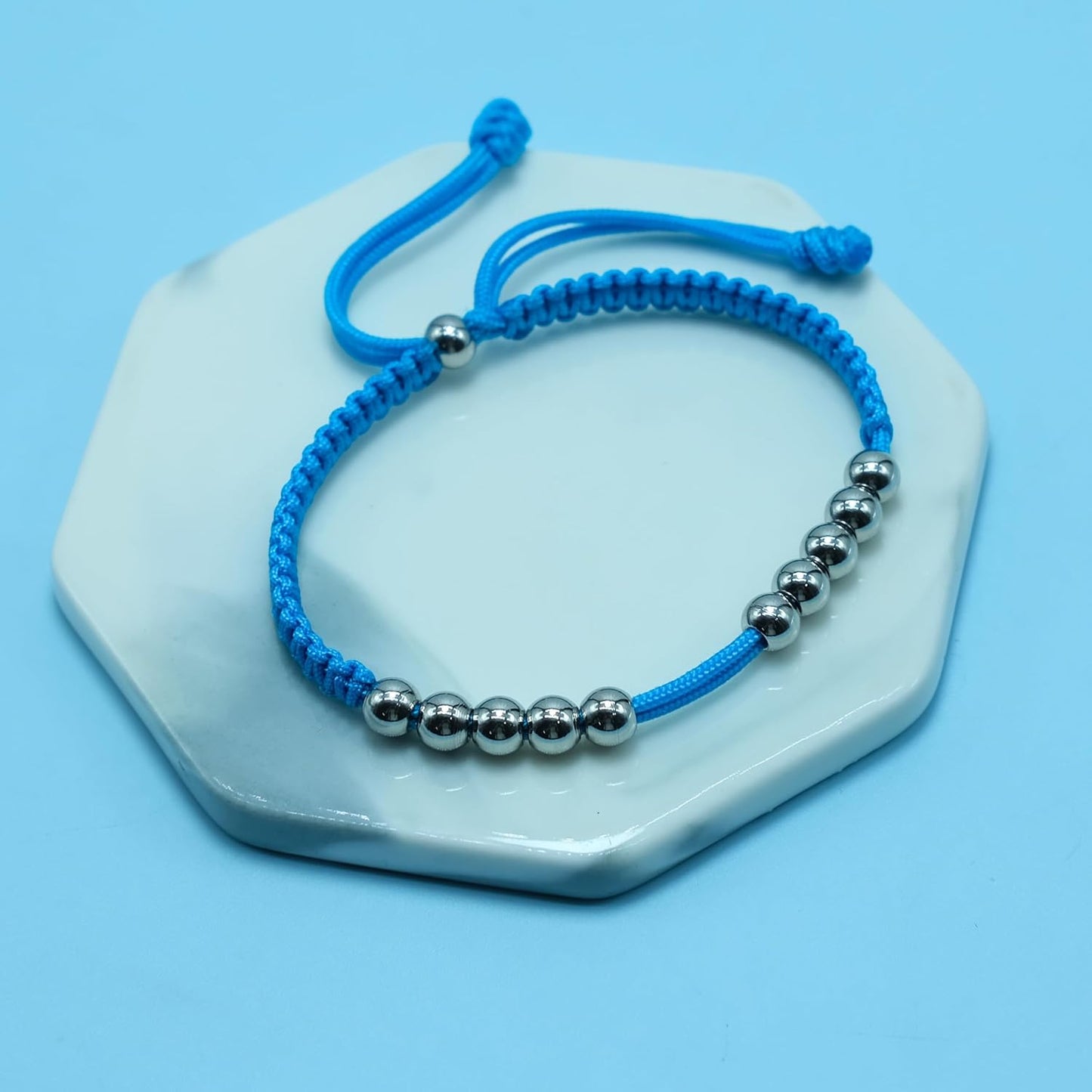 LAMIBEE Golf Stainless Steel 10 Beads Score Counter Bracelet, Golf Stroke Count Bracelet, Resizable and Easy to Adjust Golf Round Scoring Tracker, Durable and Stylish Golf Accessory