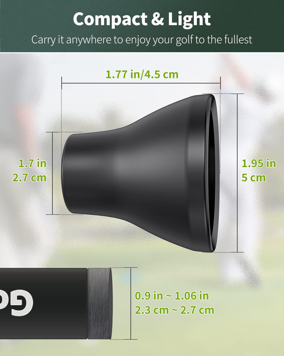 GreenHaven Golf Ball Retriever Grabber for Putters Golf Pick-up Portable Grip Sucker Tool Back Saver for Golfers，3-4 Pack