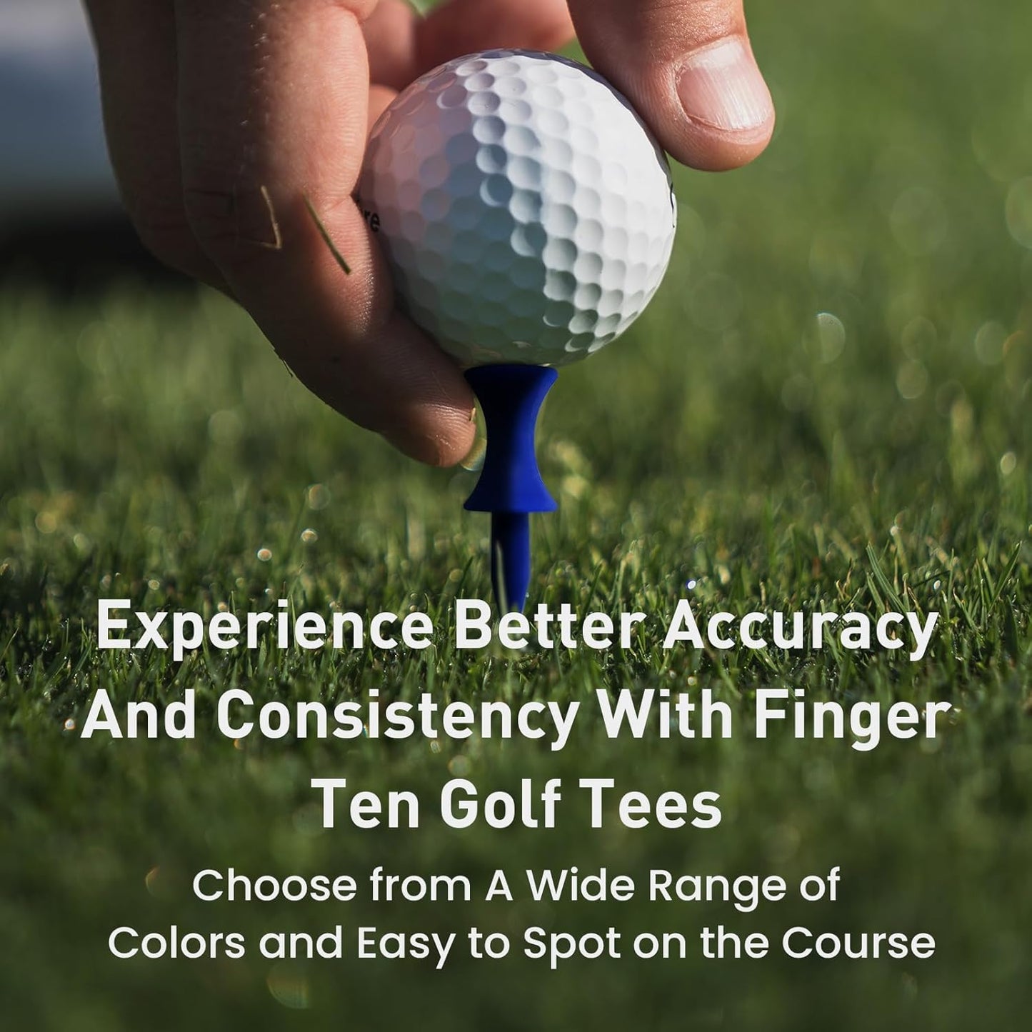 FINGER TEN Plastic Golf Castle Tees Step Down Unbreakable Mixed or Same Height Value 100 Count, 2 3/4, 2 1/4, 2, 1 3/4, 1 1/2 Inch Length Colorful for Practice