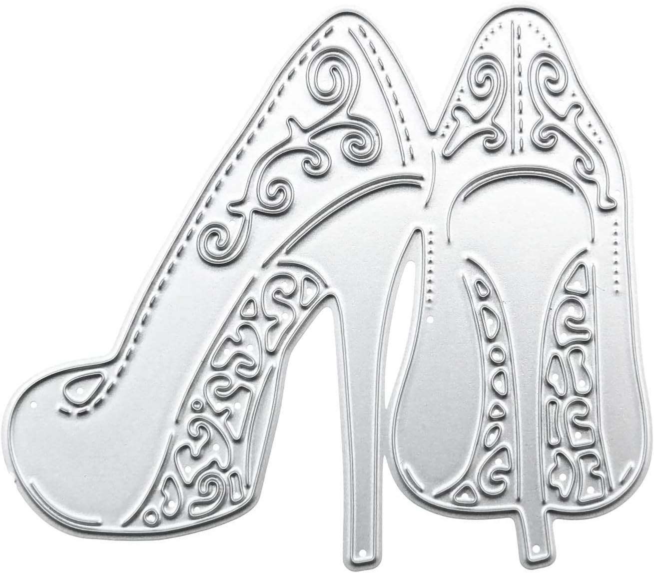 E-outstanding Cutting Template Moulds Die Cuts Stencil Scrabooking Supplies Lady High Heels Women Shoes Metal Cutting Dies Stencil for Invitation Card Making, Paper Crafting, Envelope, Emboosing