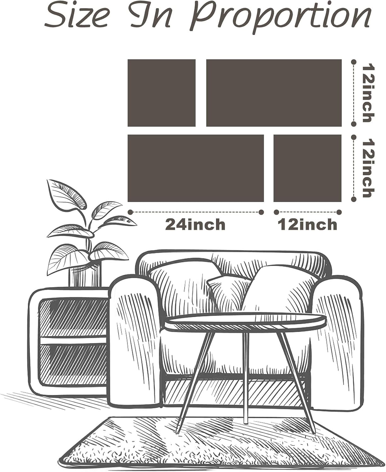 Beach Framed Wooden Pictures Wall Art: Coastal Art Set of 4 Seascape Prints Starfish Pictures Ocean Artwork for Bedroom Overall 36"W x 24"H