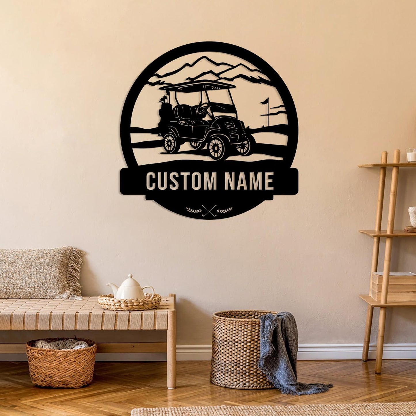 Custom Golf Metal Signs, Personalized Signage Wall Art Decor, Golfer Name Signs, Golf Metal Home Decor, Golf Club Signs (Style-8)