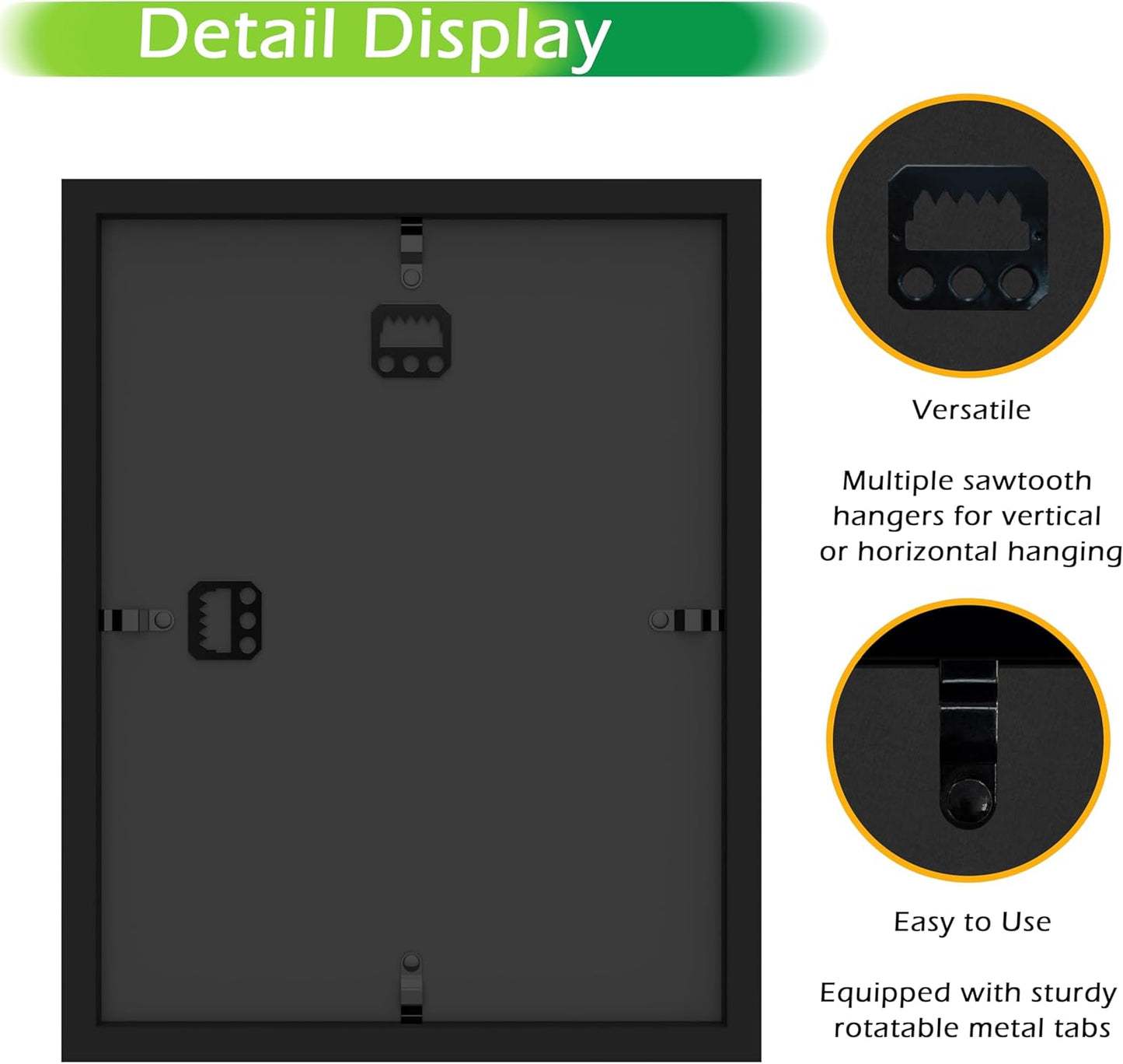 FrameWorks 8.5” x 11” Black Wooden Shadow Box Frame – Display Case with Soft Felt Back, Memory Box with Tempered Glass, Display Box with Elegant White Ball Push Pins, Wooden Flower Box