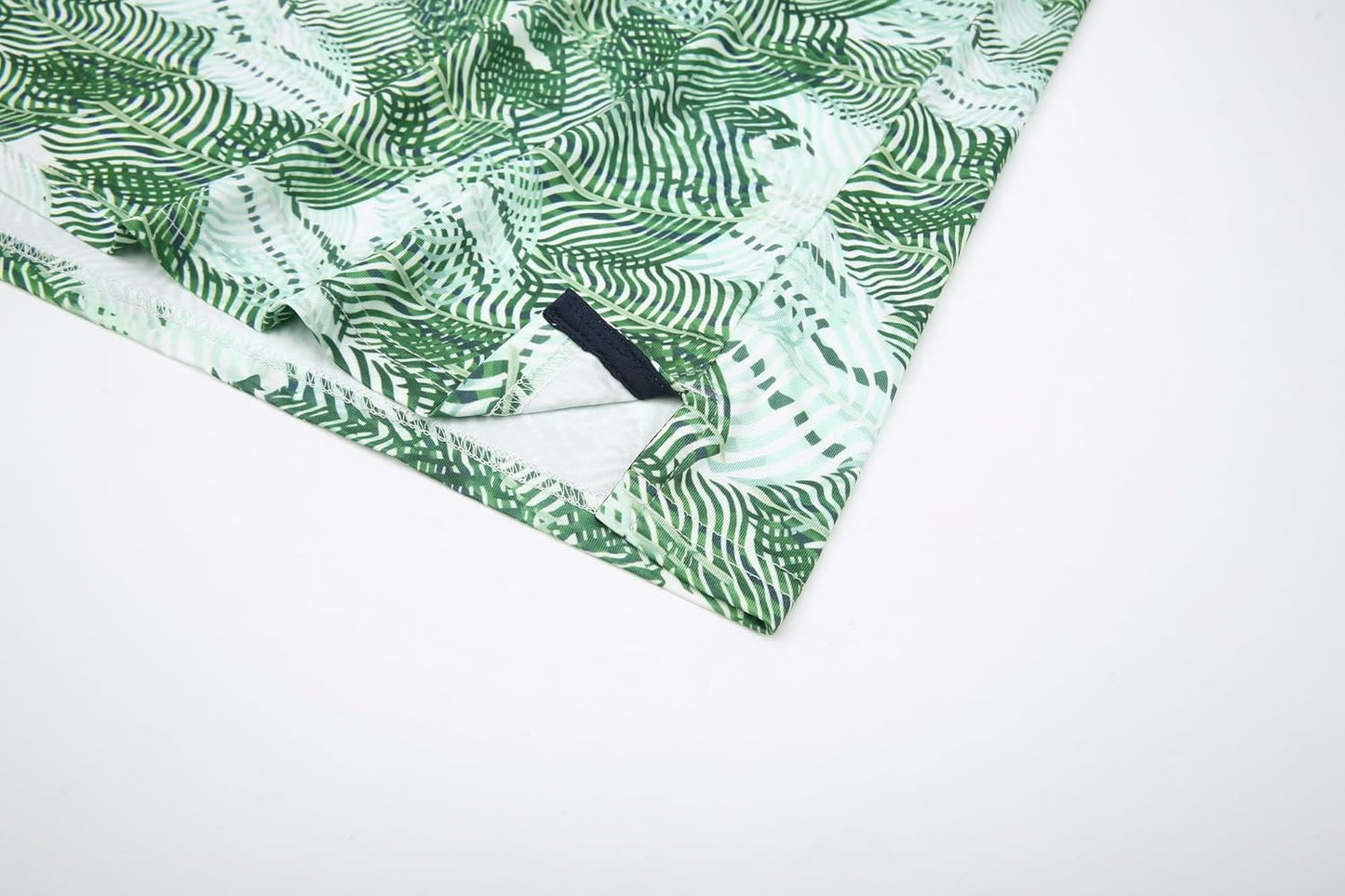 Alex Vando Mens Hawaiian Golf Shirt Moisture Wicking Digital Print Golf Shirts for Men