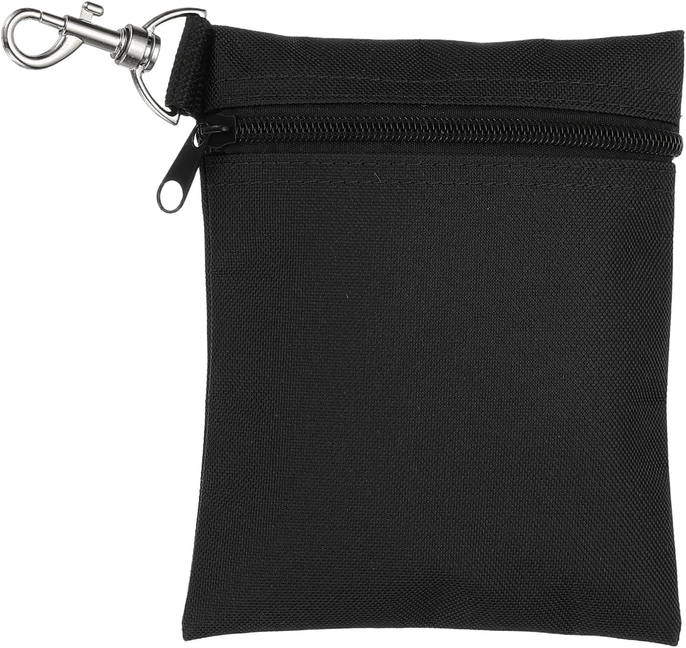 uxcell Golf Tee Pouch, Professional Zipper Golf Tee Bag Accessories Pocket Gear Clip Bag with Metal Lobster Claw Clip Organizer Storage Bags for Men and Women