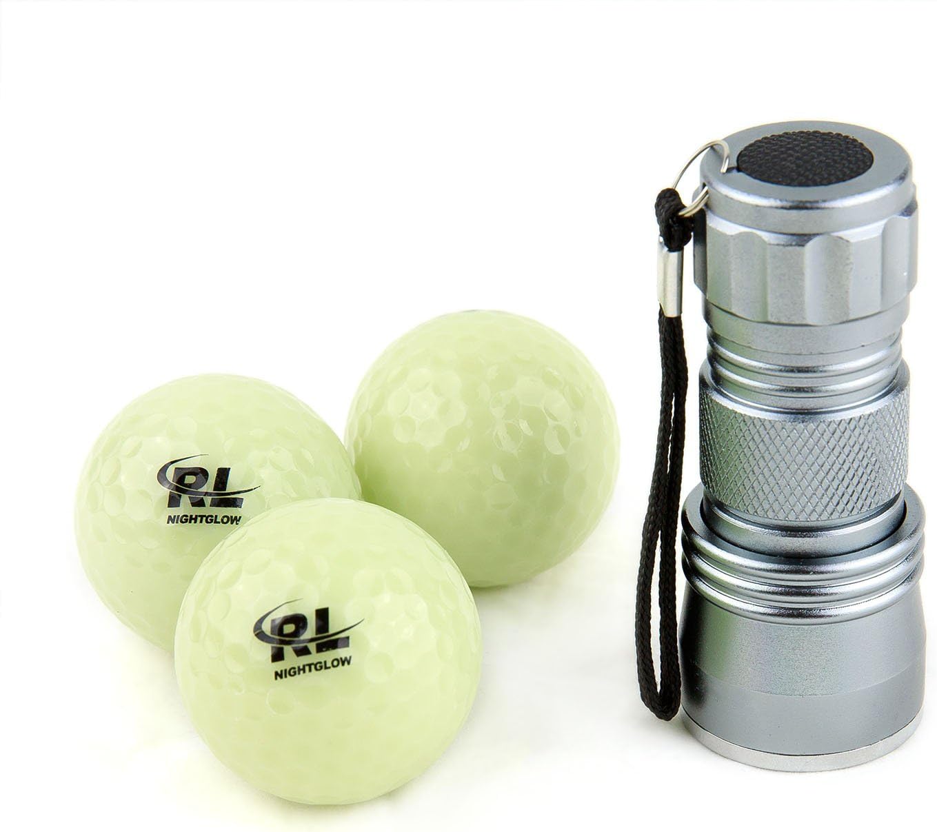 R&L Glow Golf Balls for Night Sports - Tournament Fluorescent Glowing in The Dark Golf Ball - Long Lasting Bright Luminous Balls